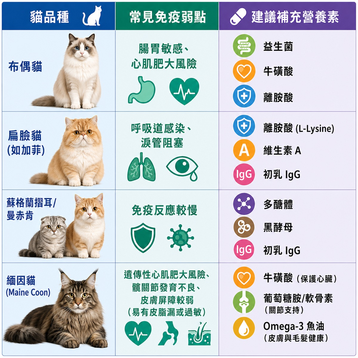 幼貓與高齡貓免疫力提升攻略