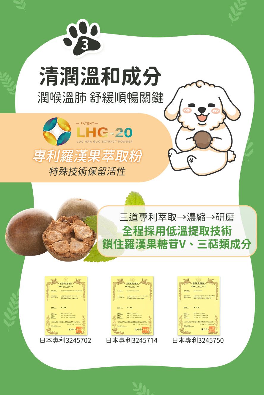 Furluv專業調配淨呼吸膠囊，清潤複方養護，專利羅漢果萃取潤喉顧肺，舒緩不適，照護毛孩呼吸道健康。