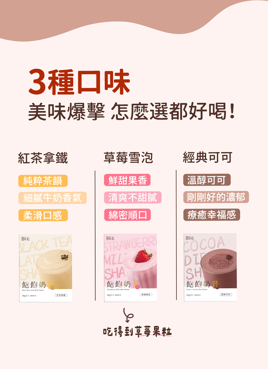 蒔心飽飽奶昔其他口味推薦?