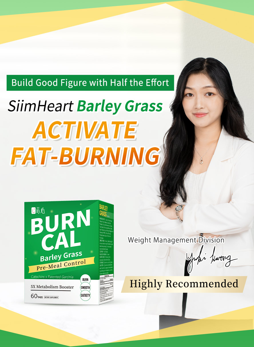 SiimHeart Barley Grass is recommended by weigth management division for weight control purpose.