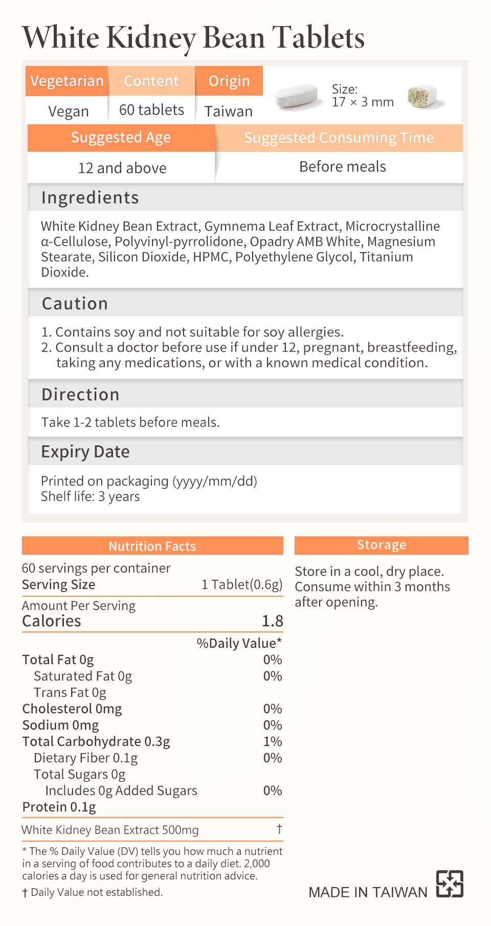 SiimHeart White Kidney Bean is a safe carbohydrates blocker to assist weight management.