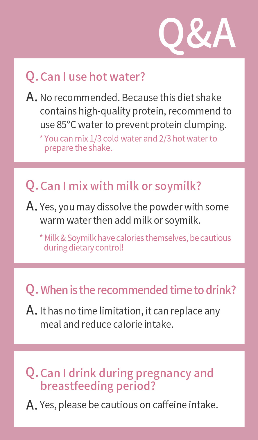 Classic Cocoa Diet Shake can take during preganancy and breastfeeding period with the cautious of caffeine intake