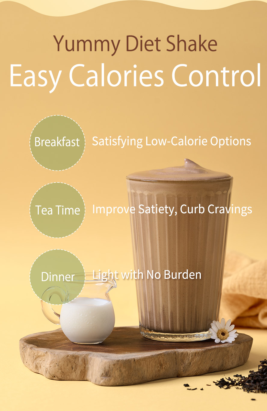 Black Tea Latte Diet Shake is a low-calories meal option which suitable to drink to replace any meal to curb cravings.