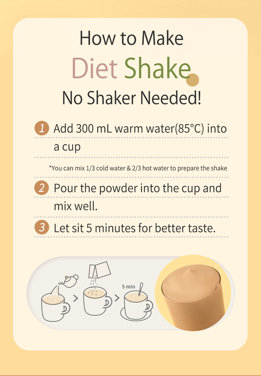 Black Tea Latte Diet Shake has low calories but double satiety, formulated with all-round nutritions, prevent fat deposition & delicious flavour