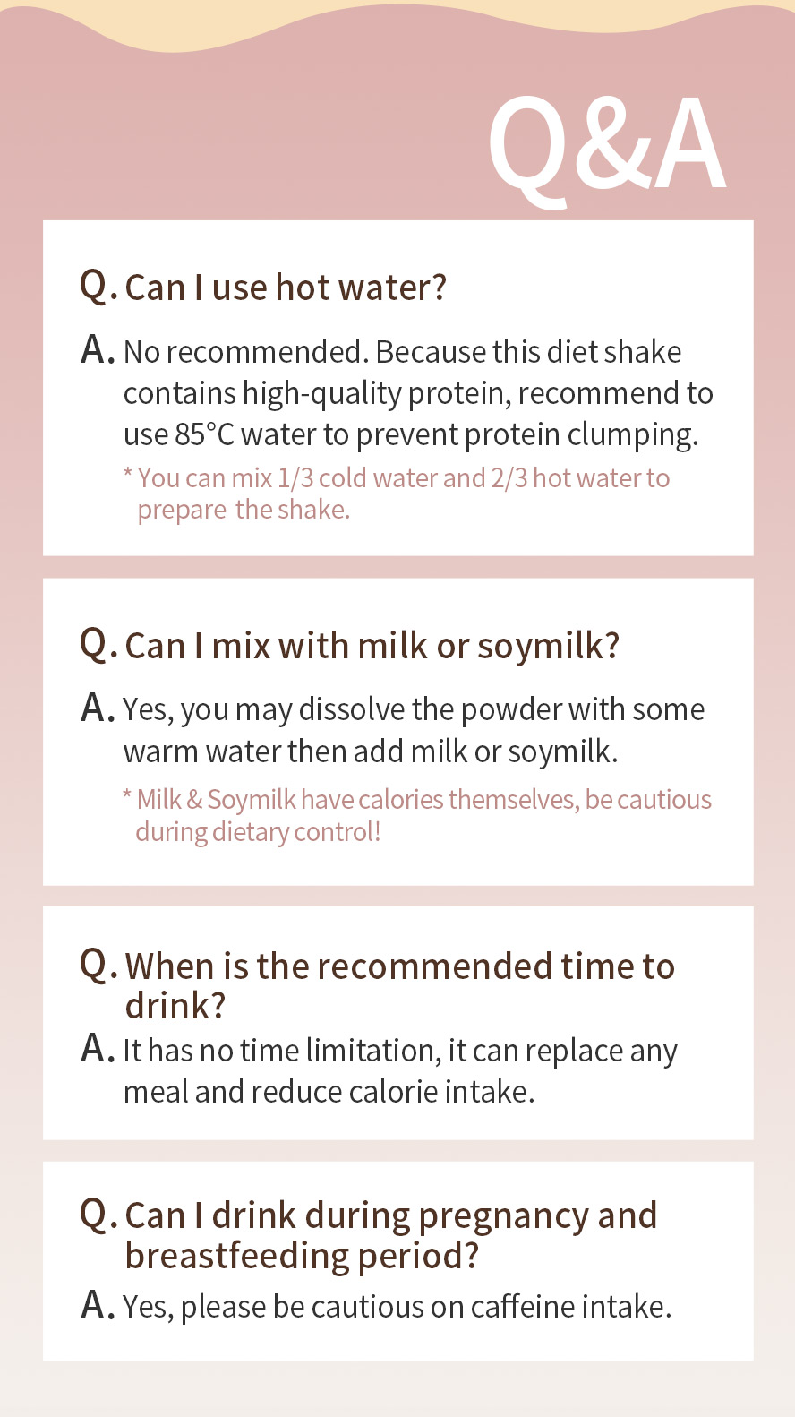 SiimHeart Diet Shake Combo Set Q&A
