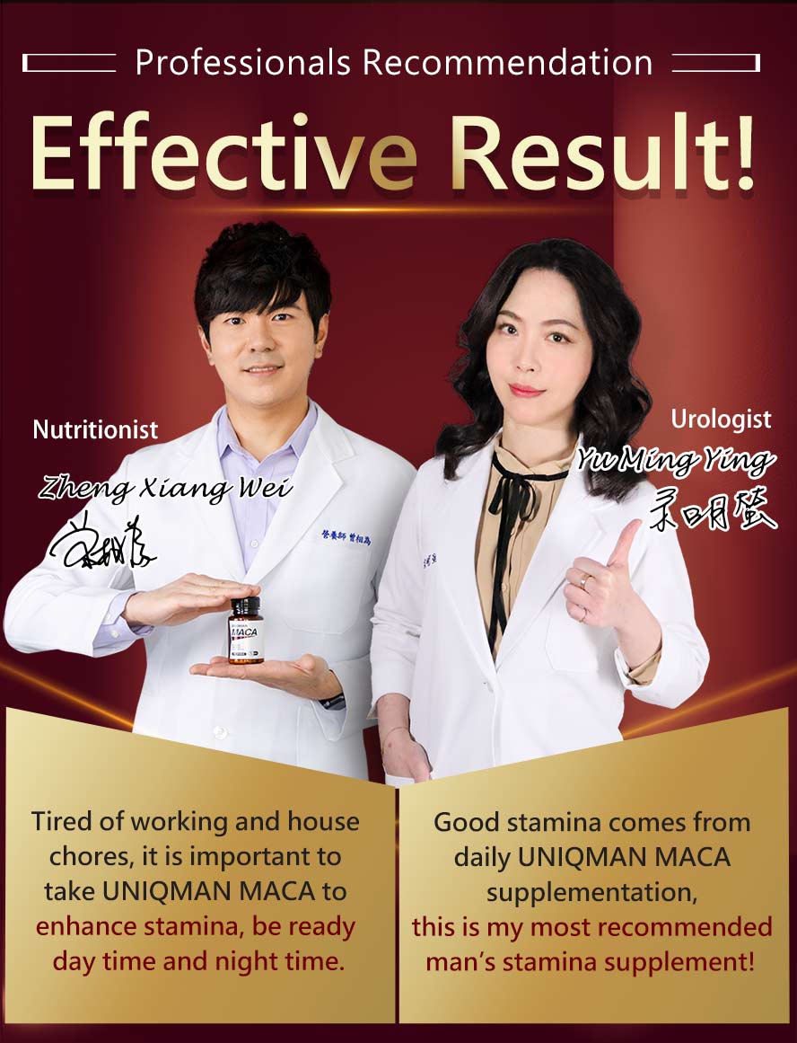 UNIQMAN MACA contains antler velvet to replenish vitality and stamina