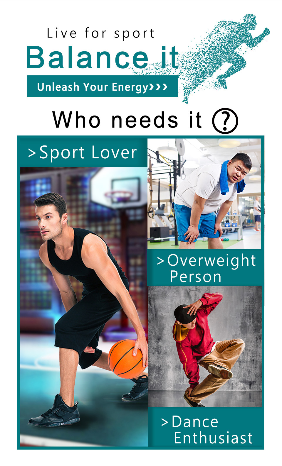 Recommend to sport lover, dance enthusiast and overweight person