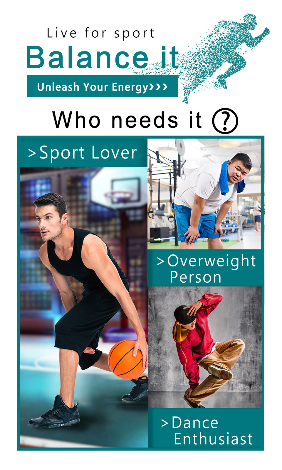 Recommend to sport lover, dance enthusiast and overweight person