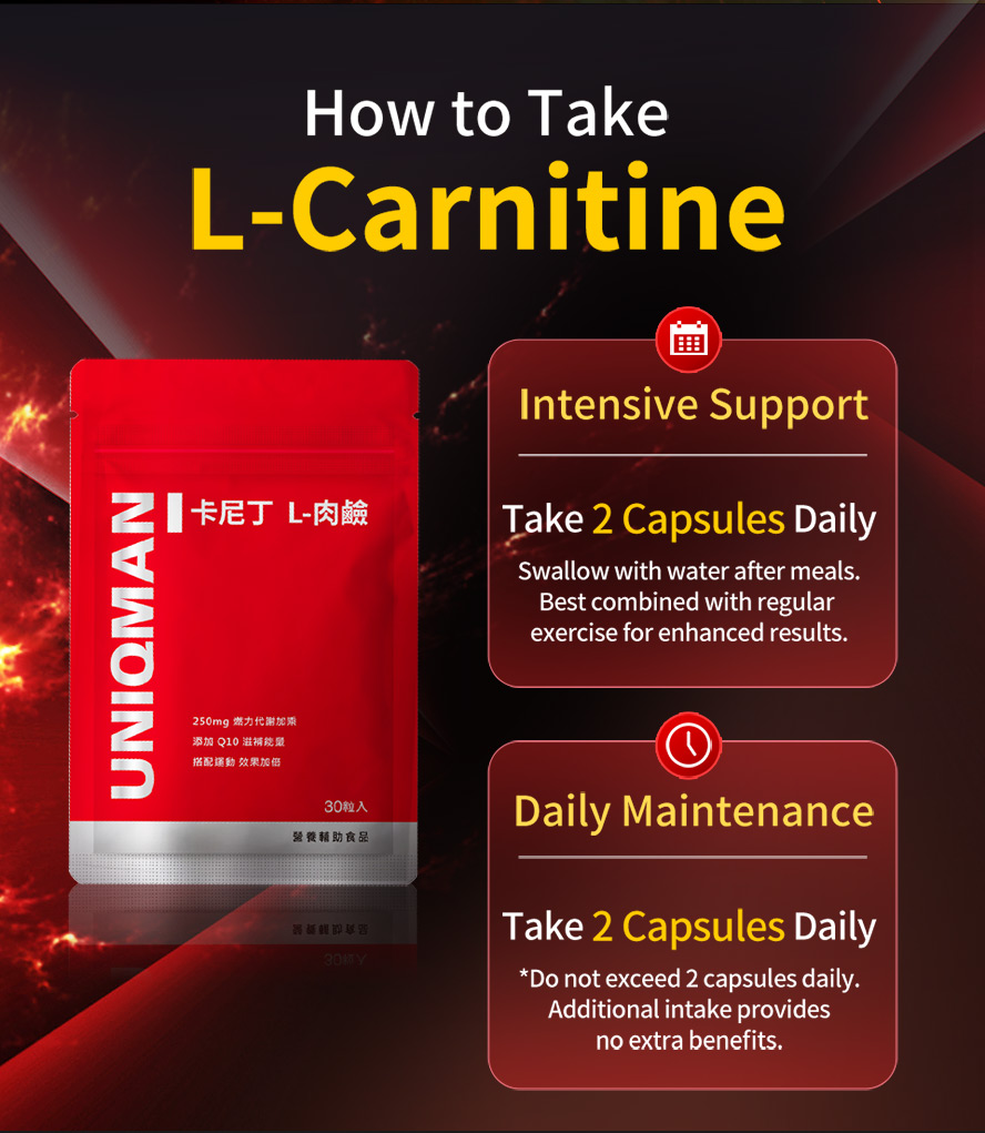 UNIQMAN L-carnitine promotes fat burning without causing muscle wasting
