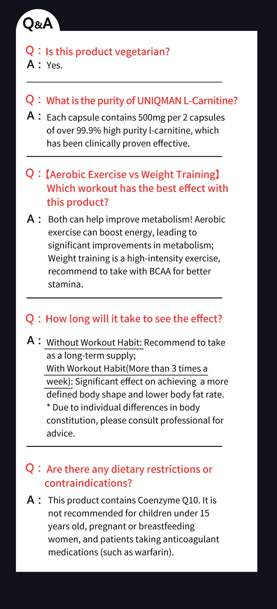 Lysine and Methionine are needed by the body to manufacture carnitine