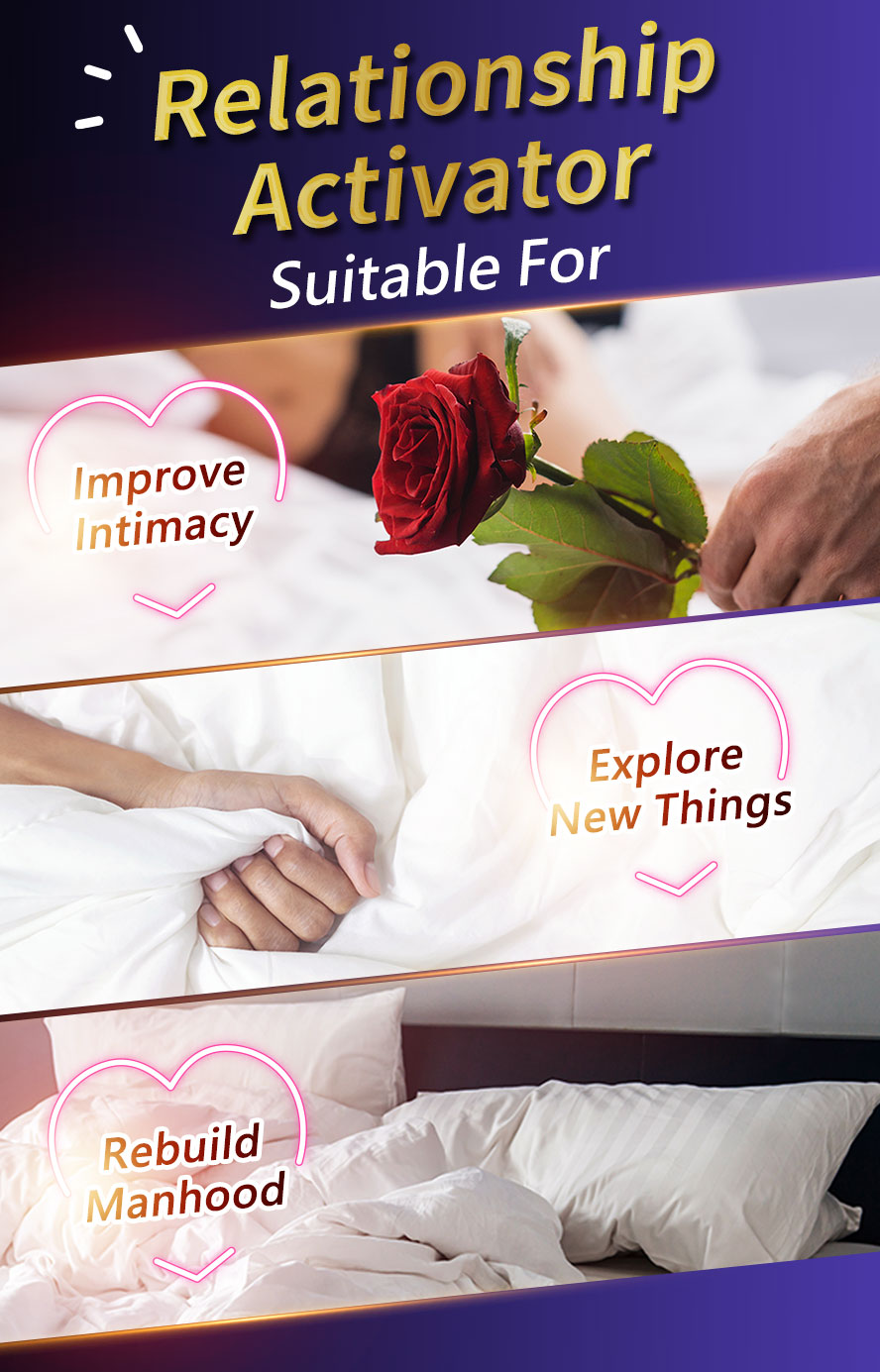 UNIQMAN Damiana can help men rebuild intimacy pleasure and improve bed performance.