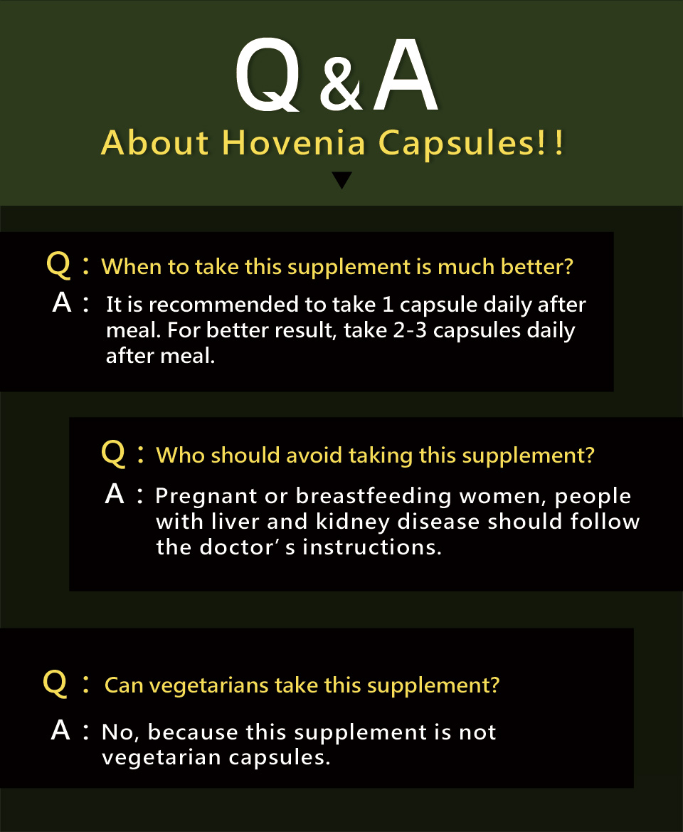 UNIQMAN Hovenia reduces fatigue and promotes liver health
