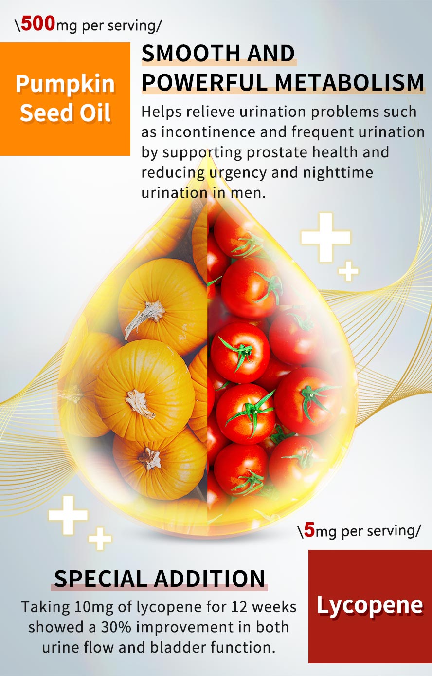 First choice for adult man, UNIQMAN Pumpkin Seed Oil is crucial to prevent too often bathroom trips