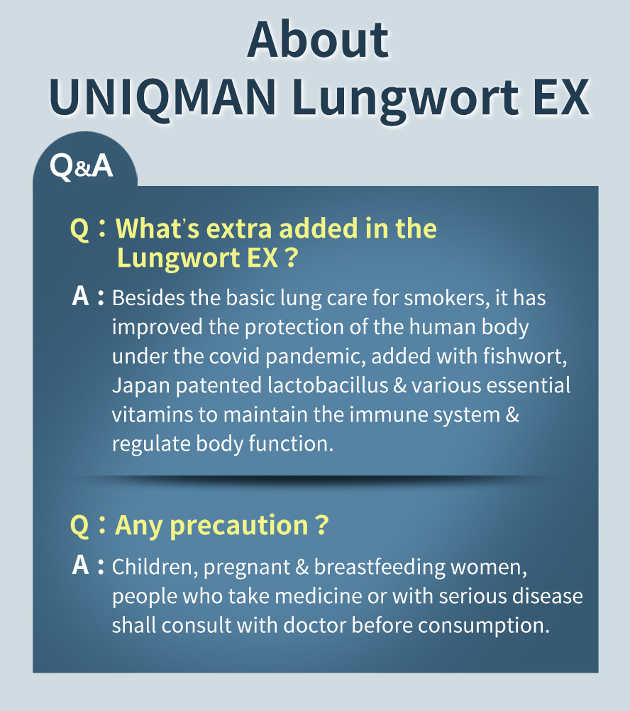 Lung care to improve & resist harms from external factors