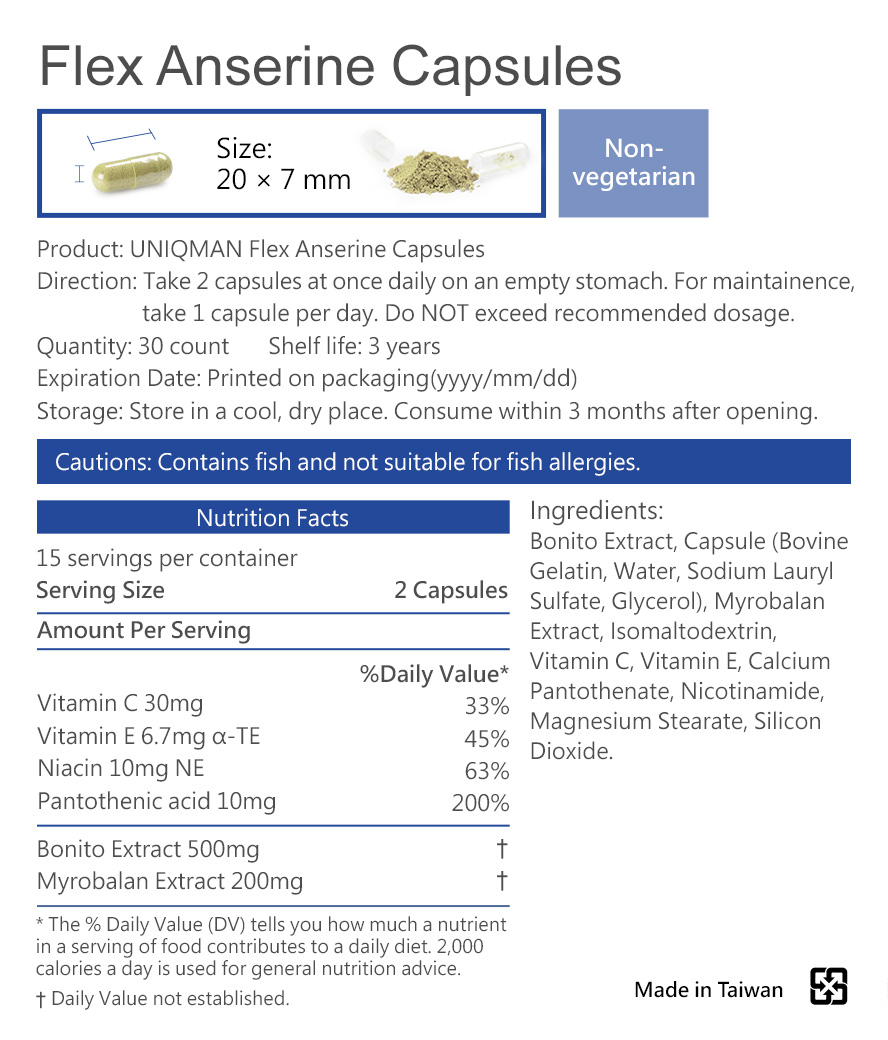 UNIQMAN Flex Anserine.