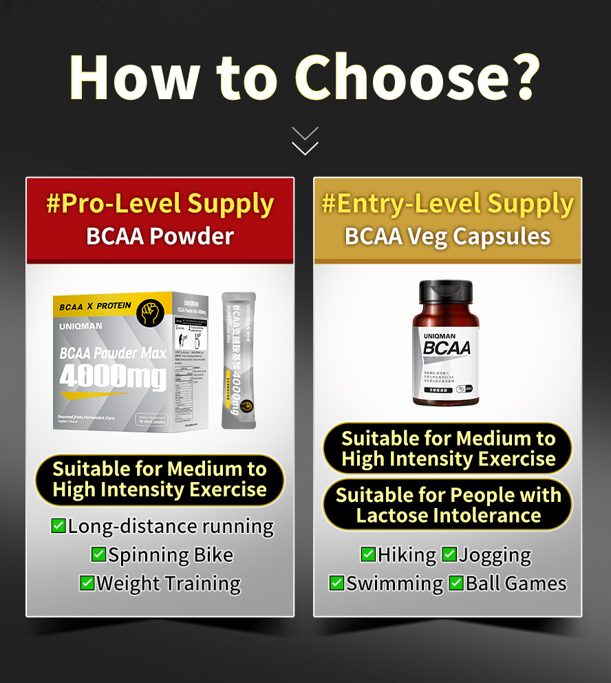 BCAA is suitable to take in any sports activity.