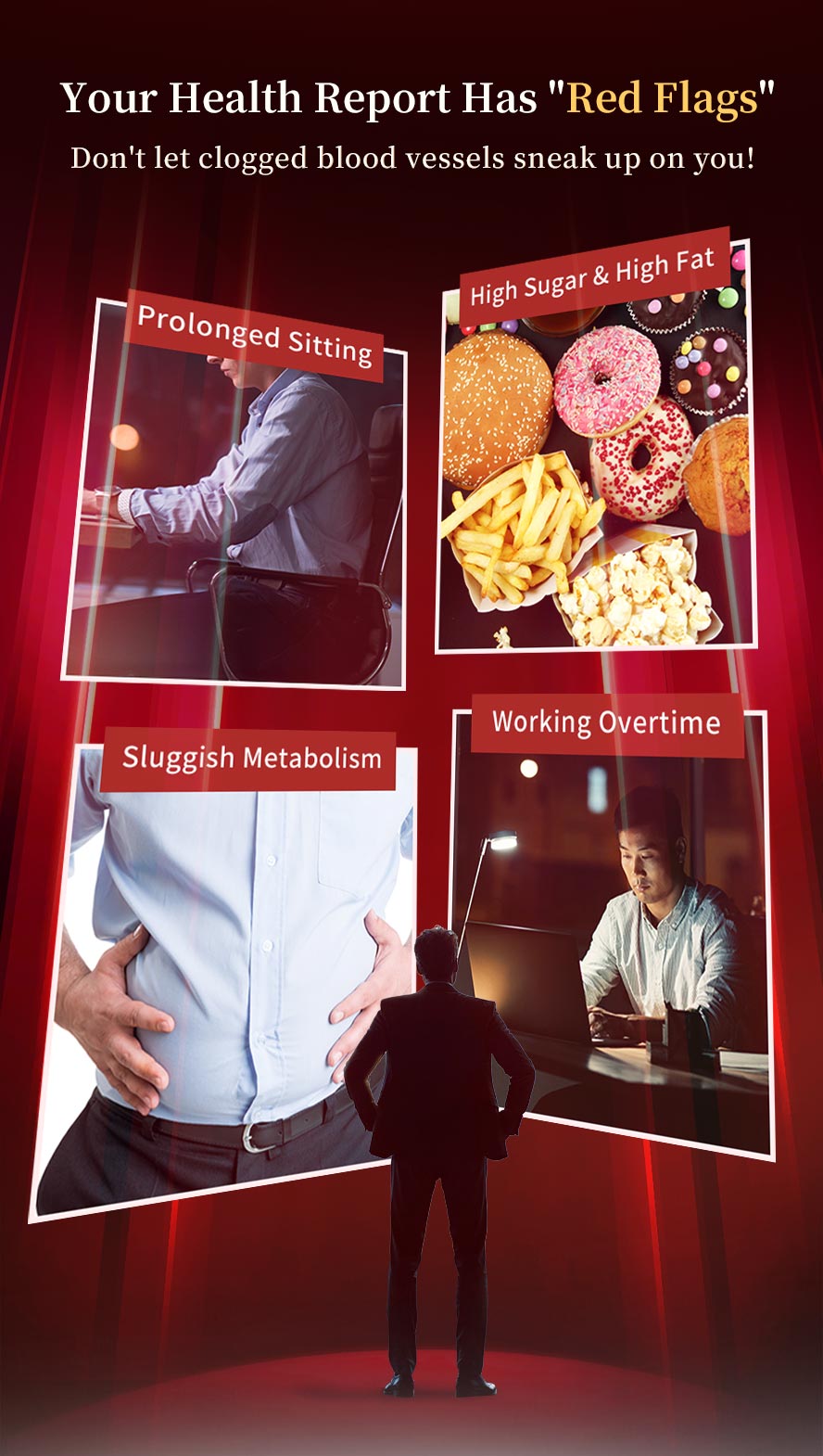 People with hypertension, unhealthy lifestyles, and lack of exercise can negatively impact vascular health.