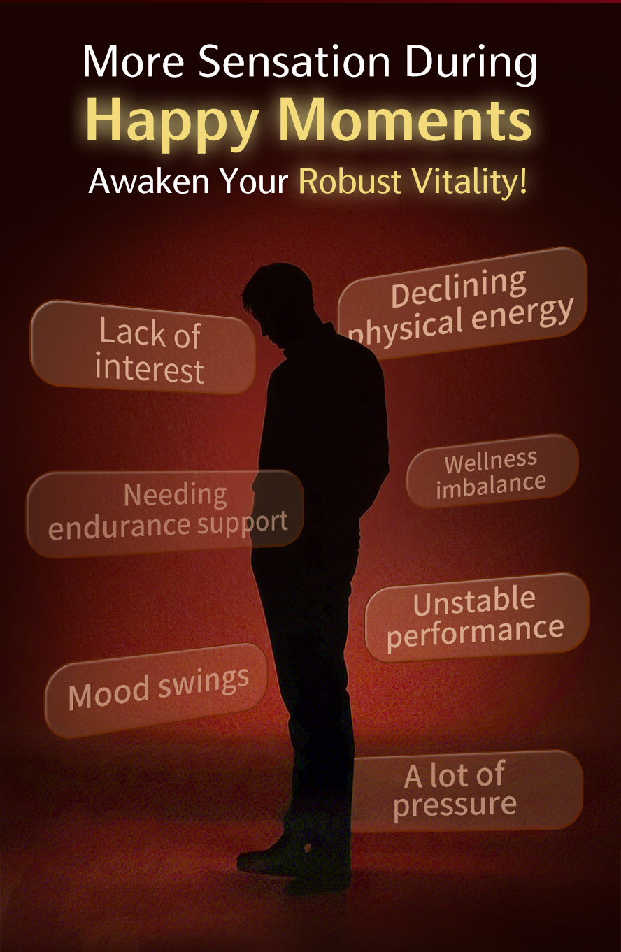 Maca Benefits: Addresses declining physical strength, sedentary fatigue, inconsistent performance, and lack of energy. Improves anxiety and is an essential health supplement for modern men.