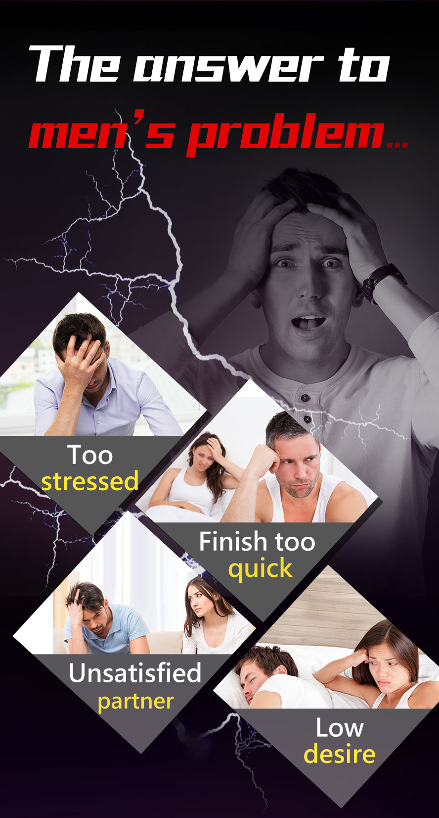 Maca contains more than 95% of dark Maca, promoting men's energy