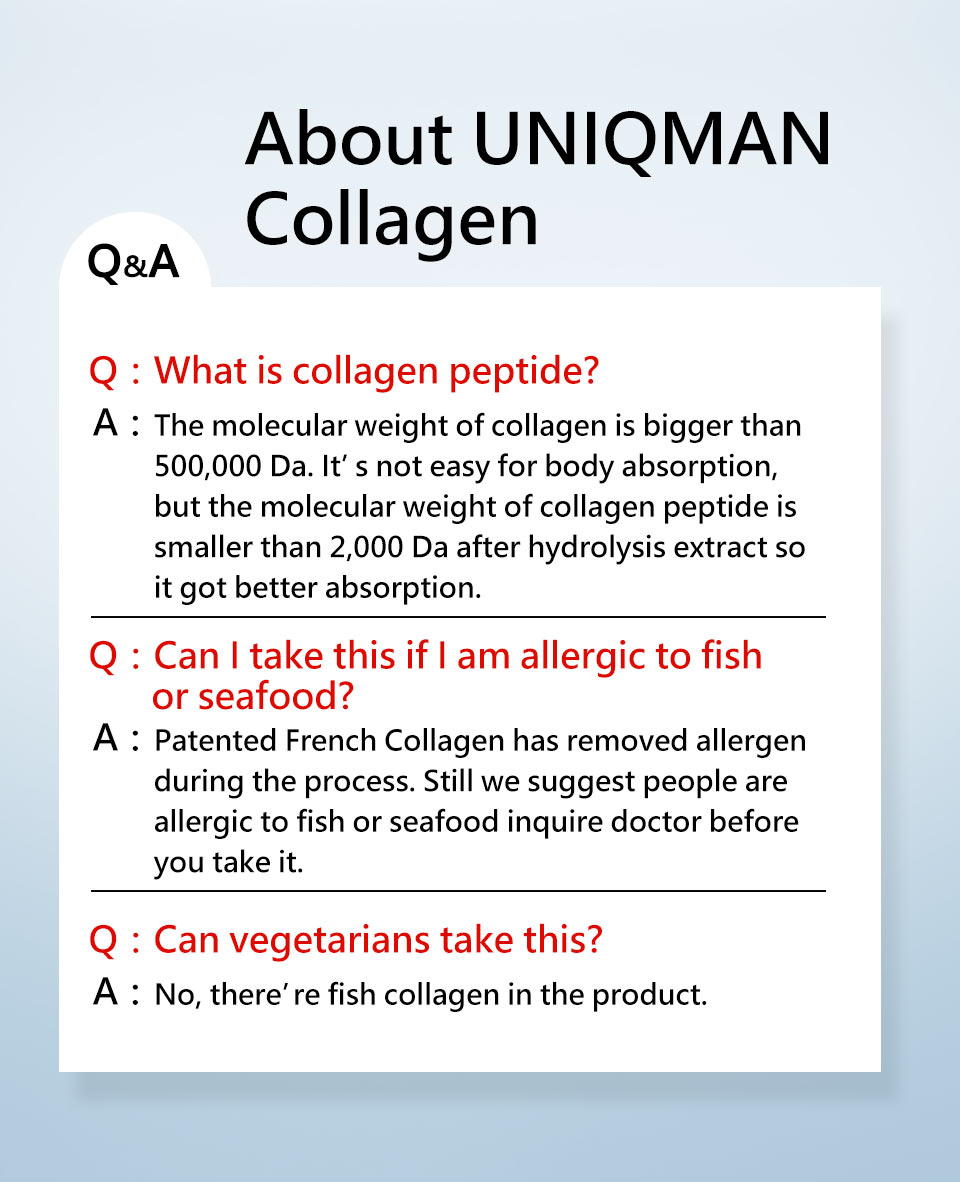 UNIQMAN Collagen help counteract the effects of aging