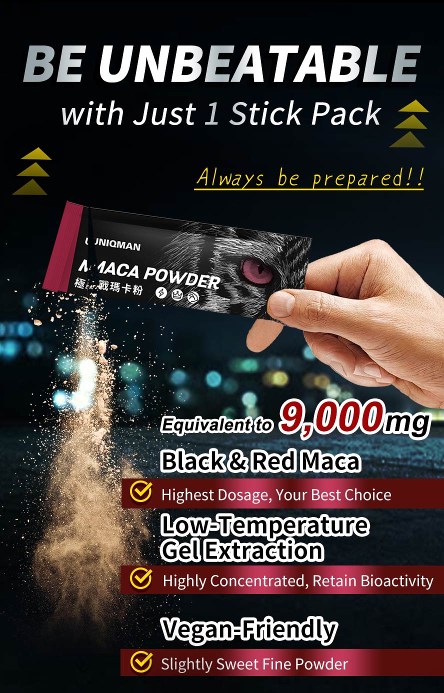 UNIQMAN Maca Powder uses submicron technology.