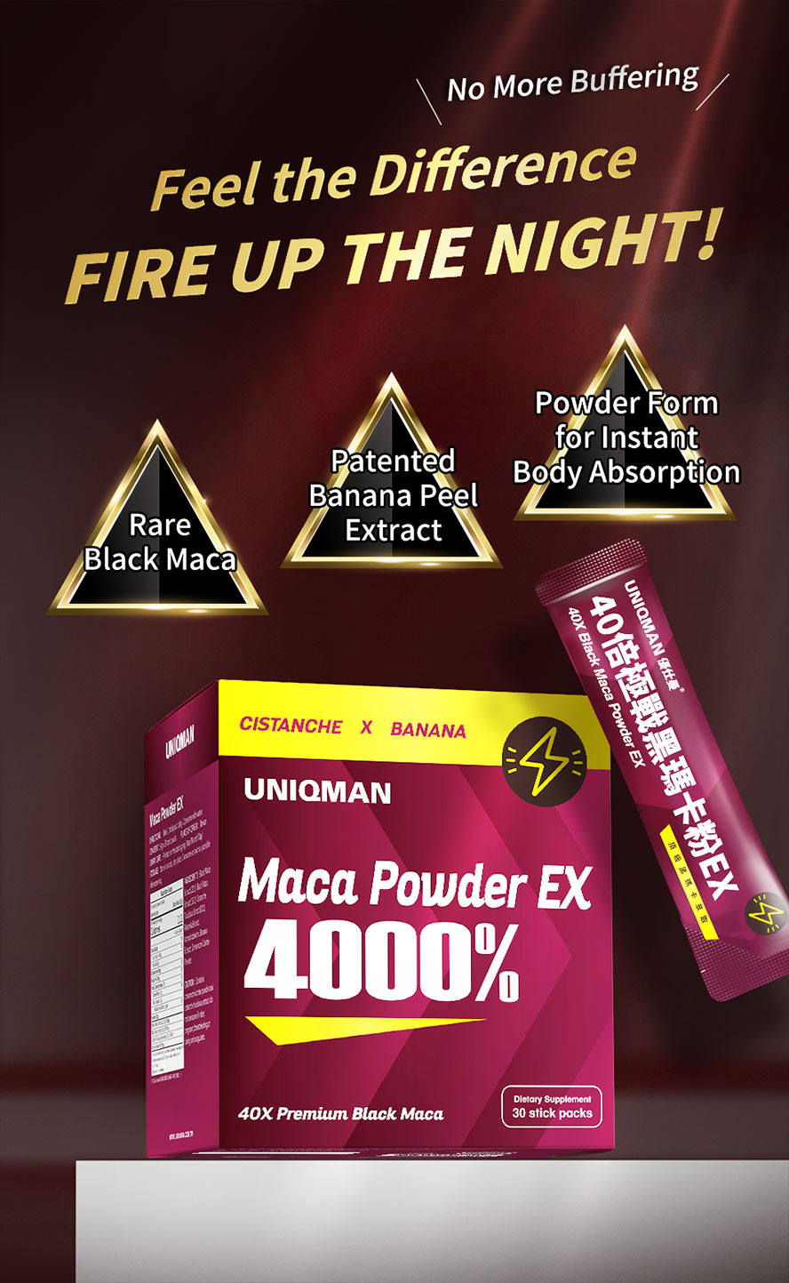 Powdered maca is quickly absorbed—no warm-up needed, rapidly restoring energy.