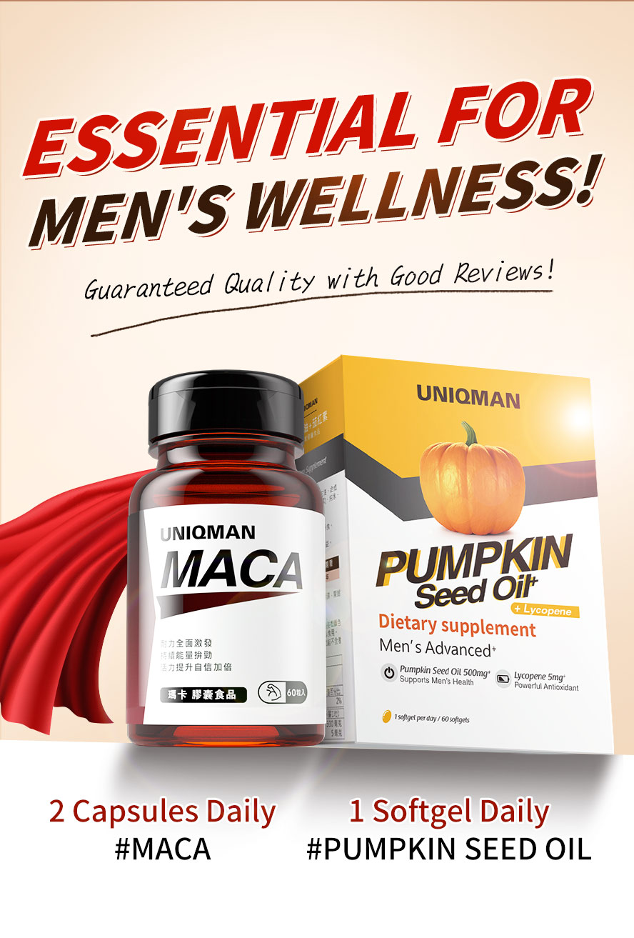 How to take UNIQMAN Maca + Pumpkin Seed Oil.