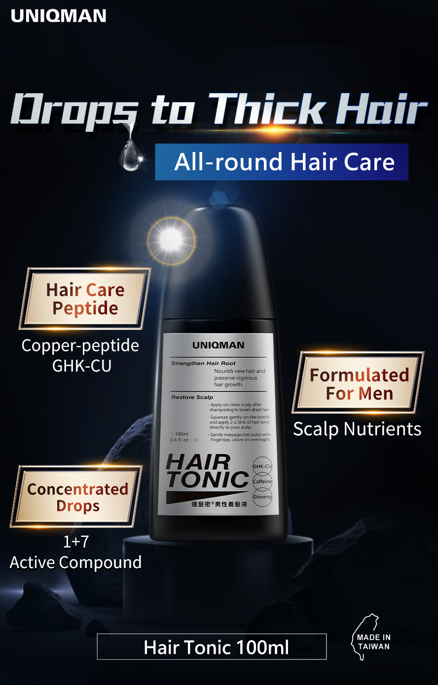 UNIQMAN Hair Tonic specialized for men's hair growth