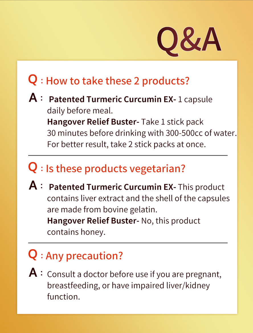 UNIQMAN Turmeric Curcumin + Liver Extract and Hovenia are essential for social event needs to prevent hangover and protect liver from alcohol.