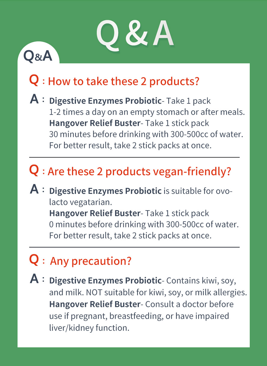 UNIQMAN Hovenia + Digestive Enzymes Probiotic are the best alcohol fighter and instant digestion soothing cure
