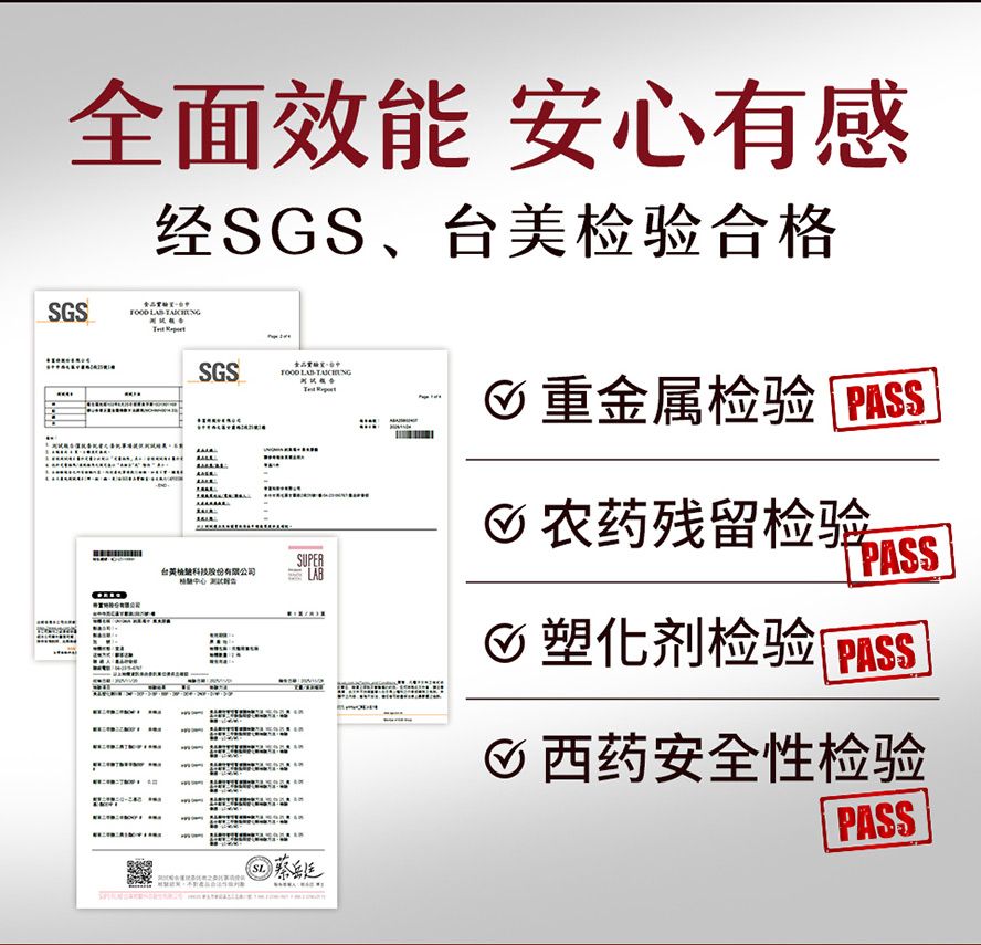 UNIQMAN黑玛卡通过SGS检验合格，无西药、无重金属，安心食用