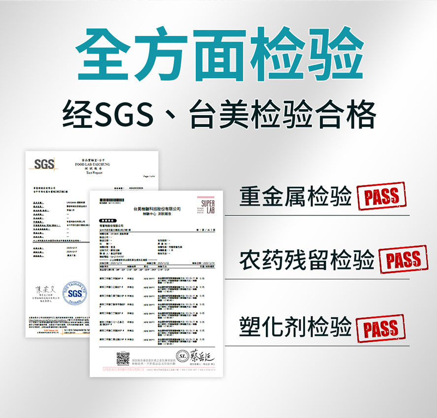 UNIQMAN运动果胶通过SGS多项检验，无西药、无重金属，运动选手安心食用