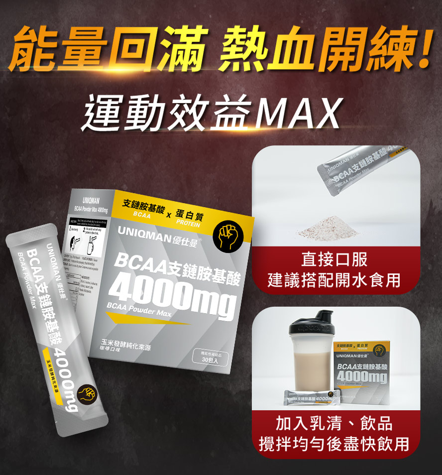 健身最佳補給品4000mgBCAA