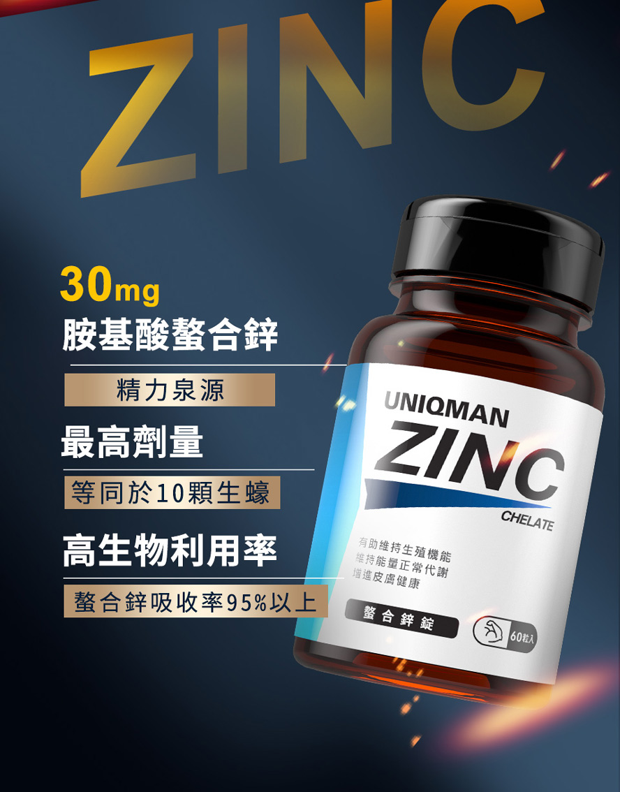 瑪卡讓體力延續,搭配螯合鋅能讓戰鬥力加倍