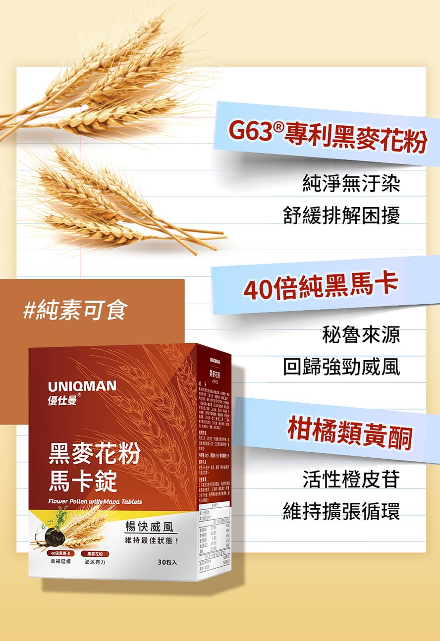 專利黑麥花粉，舒緩排解困擾