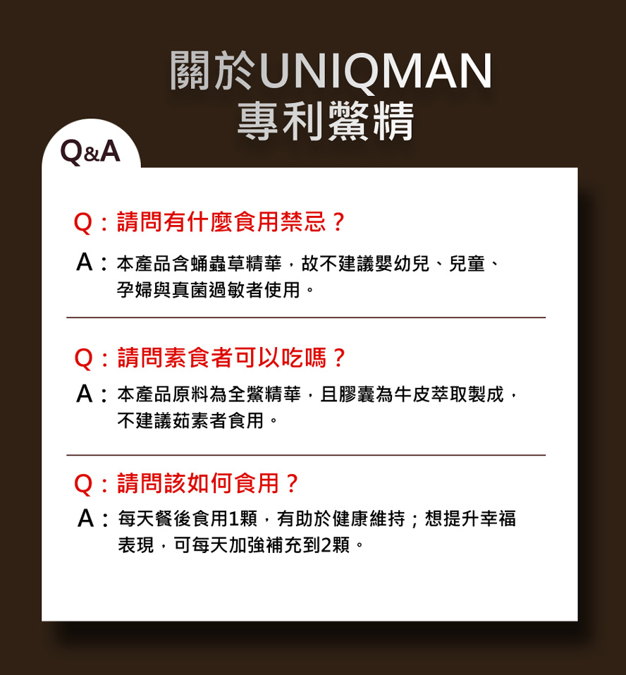 解決男性腎虛問題，選擇UNIQMAN專利鱉精