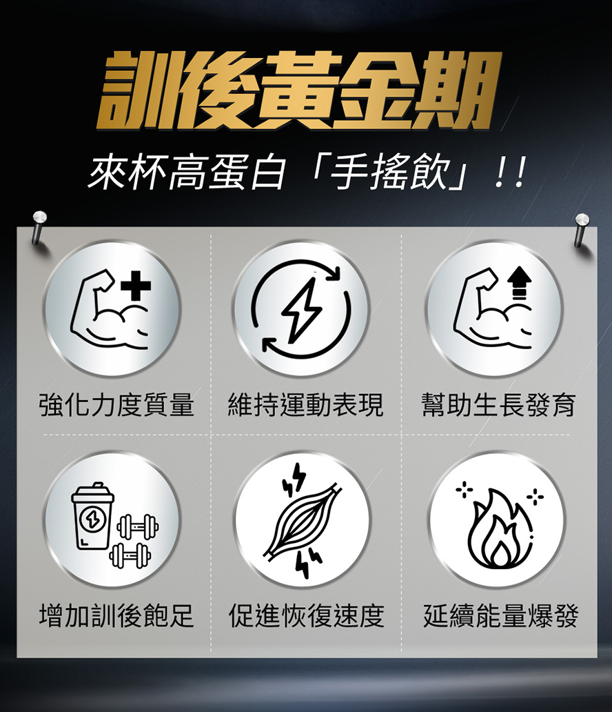 運動後補充乳清,有助於維持肌肉量、促進生長發育、修復受損組織,以及增加飽足感